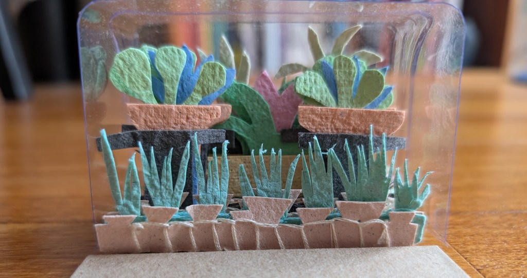 Closeup of garden variety book.